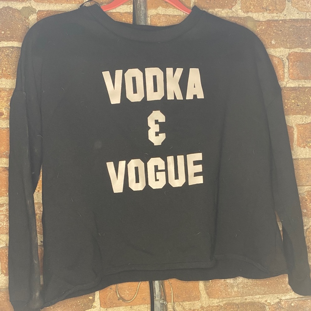 MINKPINK Vodka & Vogue Black Sweater